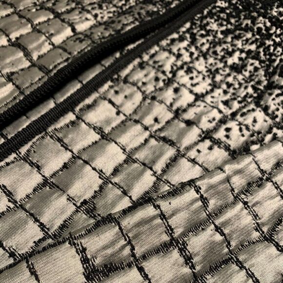 Claude Patrick Paris jacket, EUC, black and silver, fitted, fully lined - Picture 9 of 16